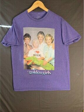 The Golden Girls T‑Shirt Medium Purple Miami Graphic Tee ABC Studios